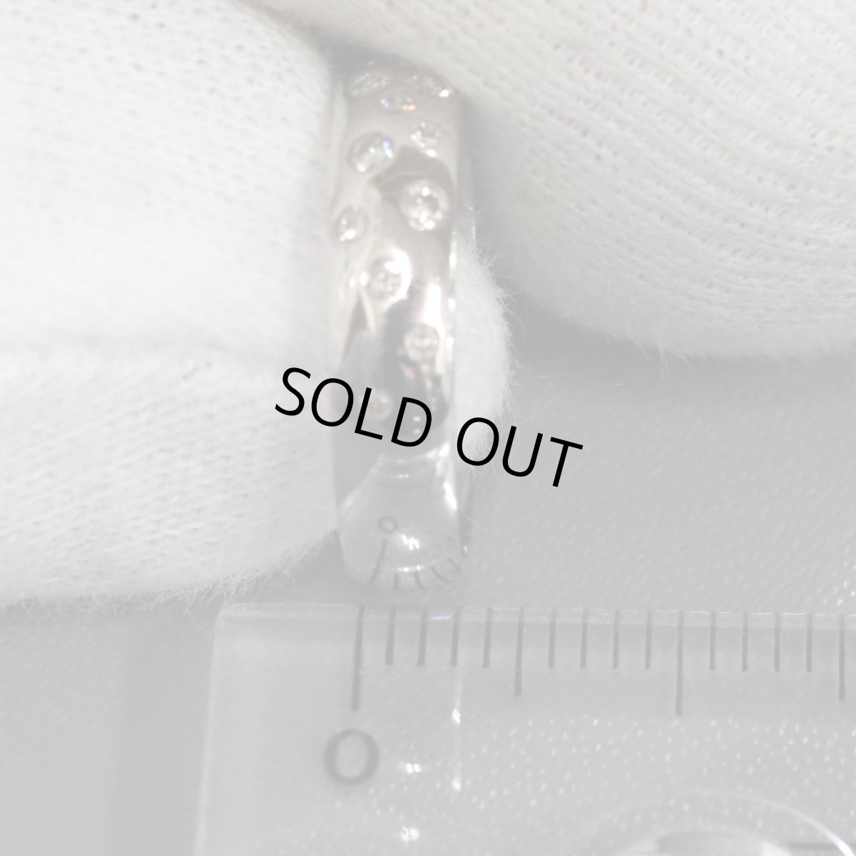 画像9: K18WGダイヤモンドリング D0.30 2.6g #4 (9)