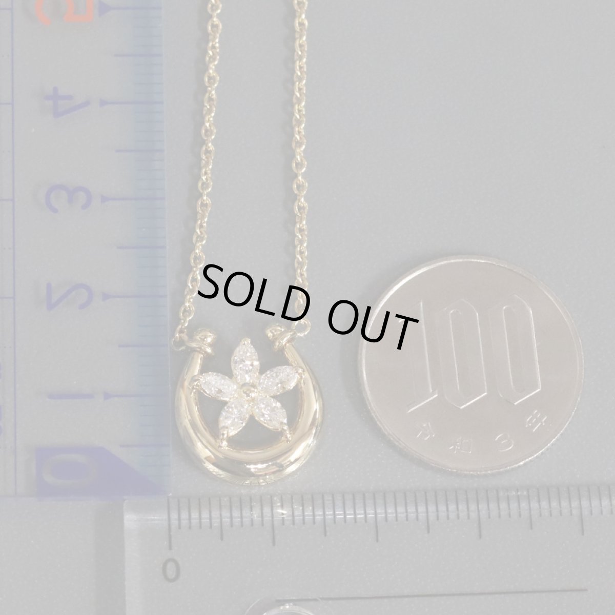 画像10: 750ダイヤモンドネックレス 7.2g (10)