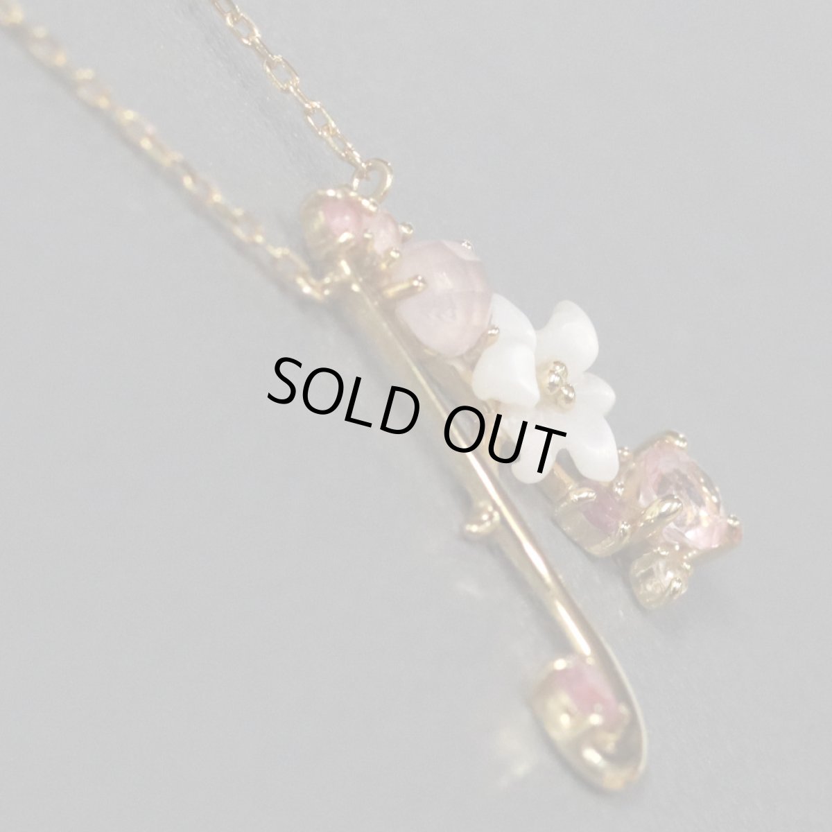 画像3: サマンサティアラ K18シェルローズクォーツネックレス 1.6g (3)