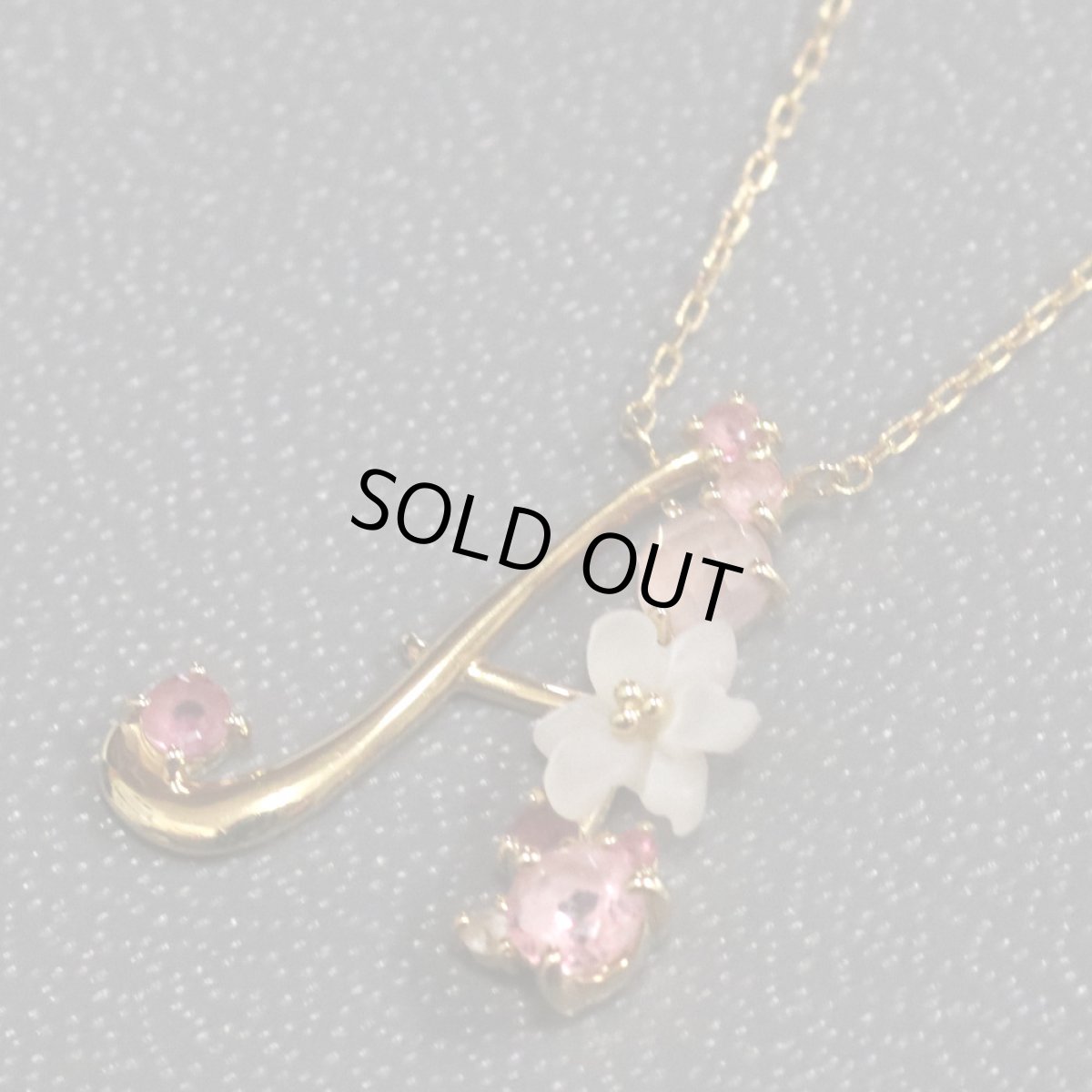 画像4: サマンサティアラ K18シェルローズクォーツネックレス 1.6g (4)