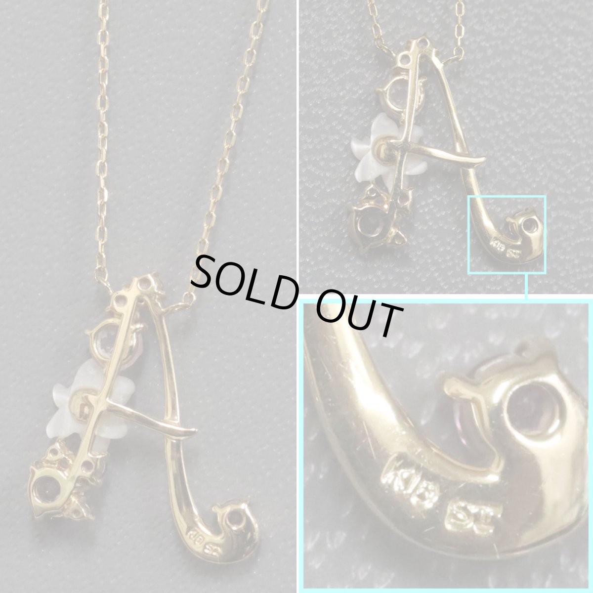 画像6: サマンサティアラ K18シェルローズクォーツネックレス 1.6g (6)