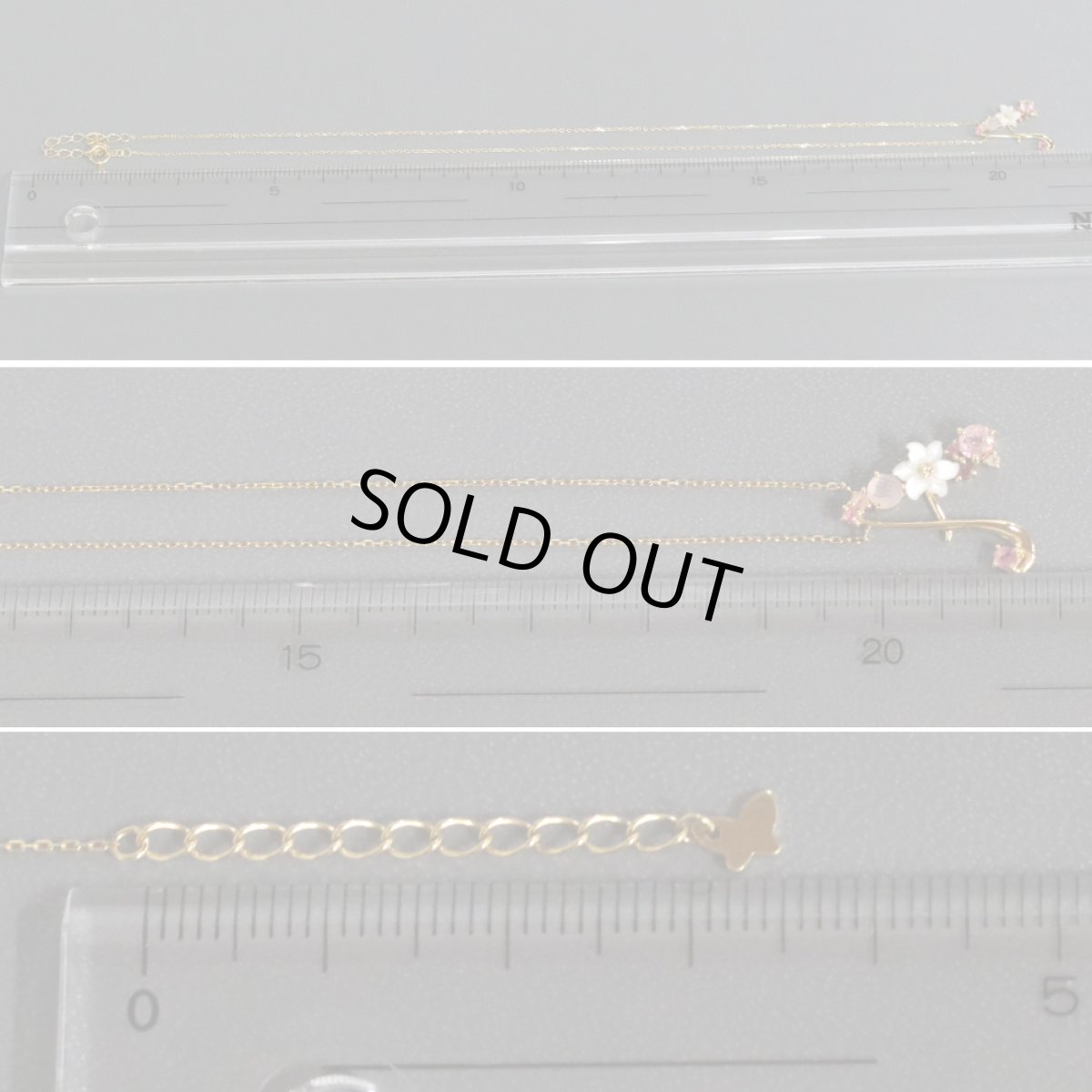 画像8: サマンサティアラ K18シェルローズクォーツネックレス 1.6g (8)