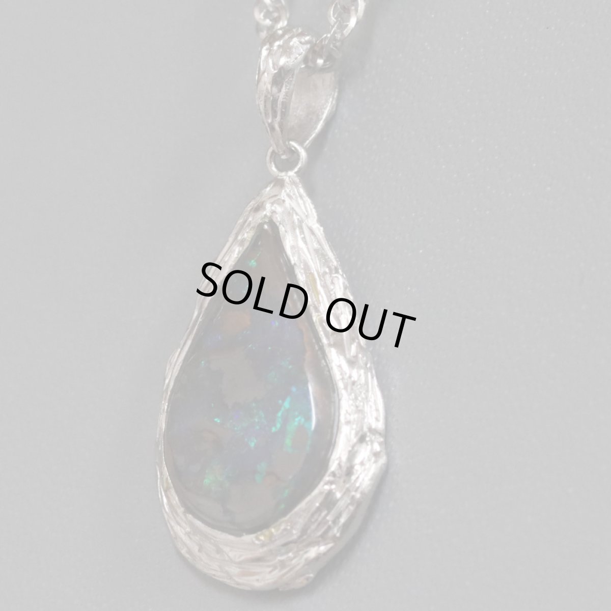 画像2: Pt900/850ボルダーオパールペンダント 11.3g 約41cm (2)