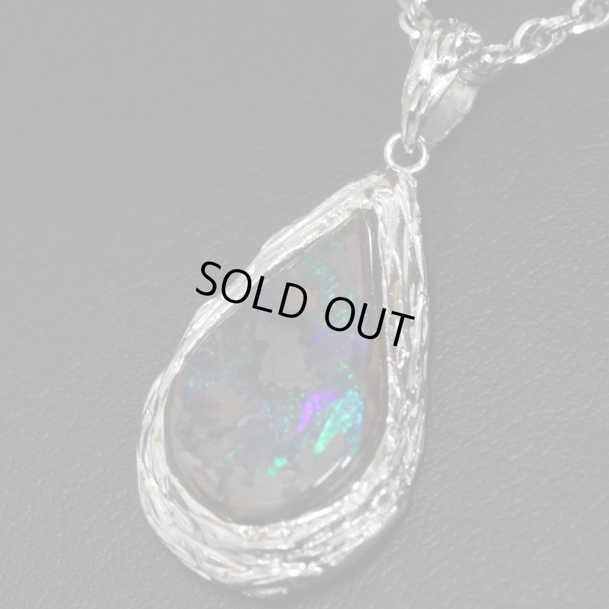 画像6: Pt900/850ボルダーオパールペンダント 11.3g 約41cm (6)