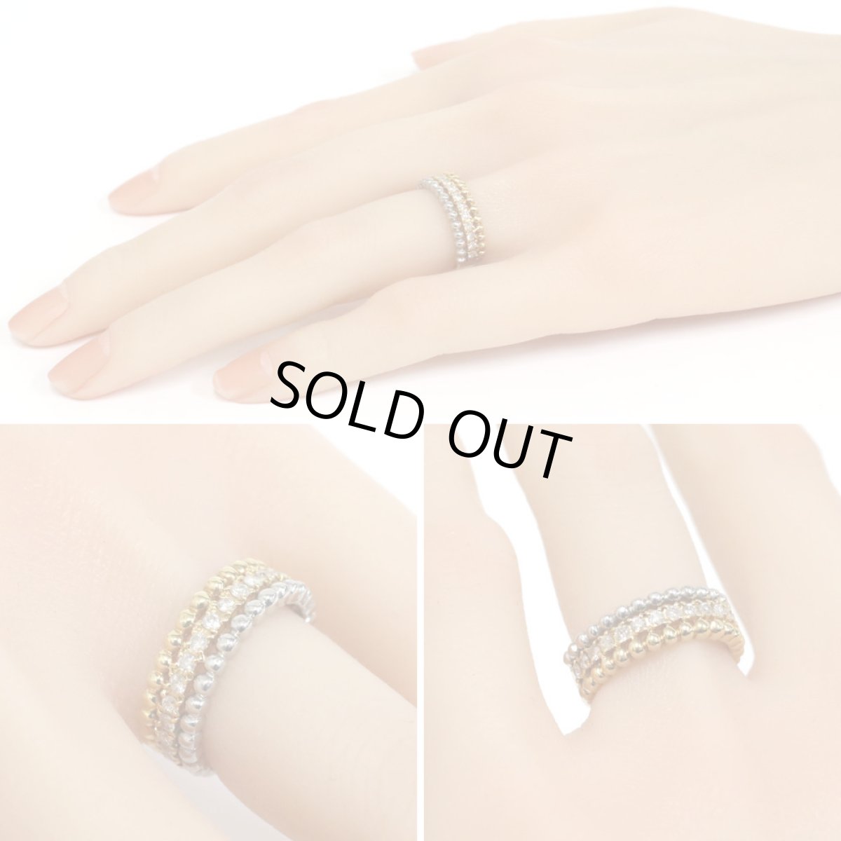 画像10: K18/Pt900ダイヤモンドリング D0.50 5.7g #10.5 (10)