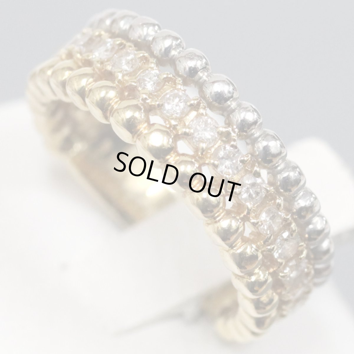 画像3: K18/Pt900ダイヤモンドリング D0.50 5.7g #10.5 (3)