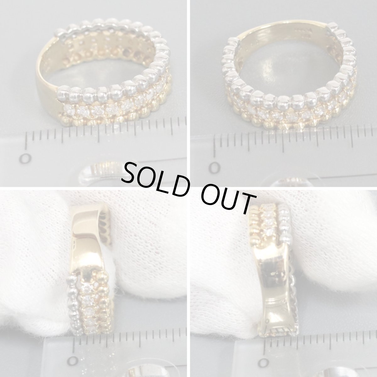 画像9: K18/Pt900ダイヤモンドリング D0.50 5.7g #10.5 (9)