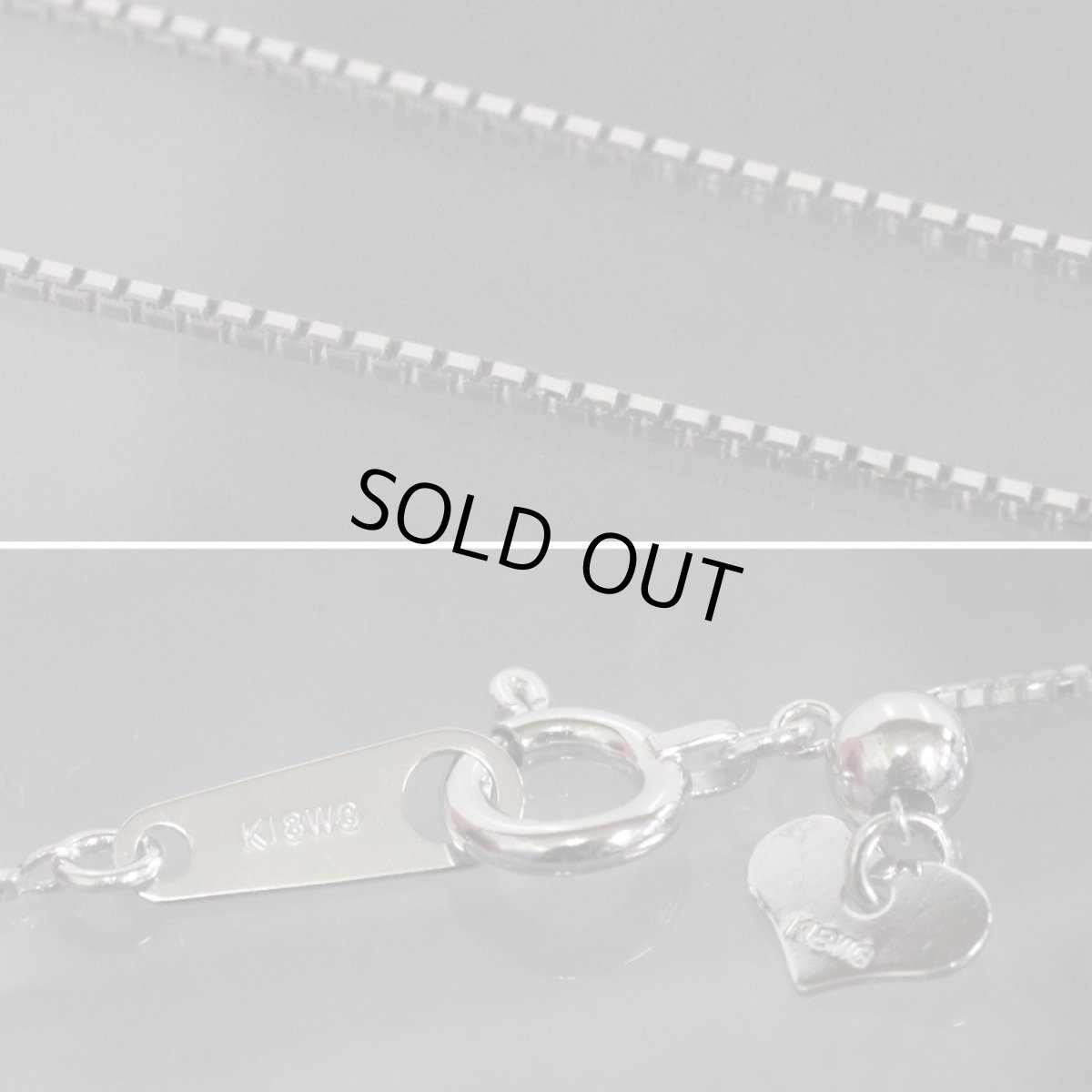 画像8: K18WGサファイアダイヤモンドペンダント 鍵モチーフ S0.62 D0.14 4.7g (8)