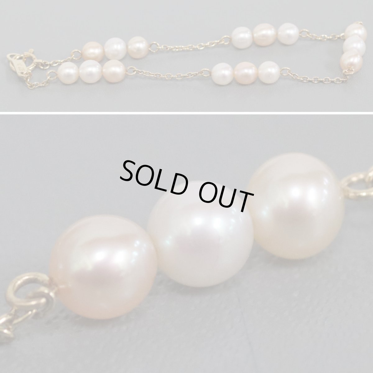 画像2: タサキ K18ベビーパールブレスレット 3.2g (2)