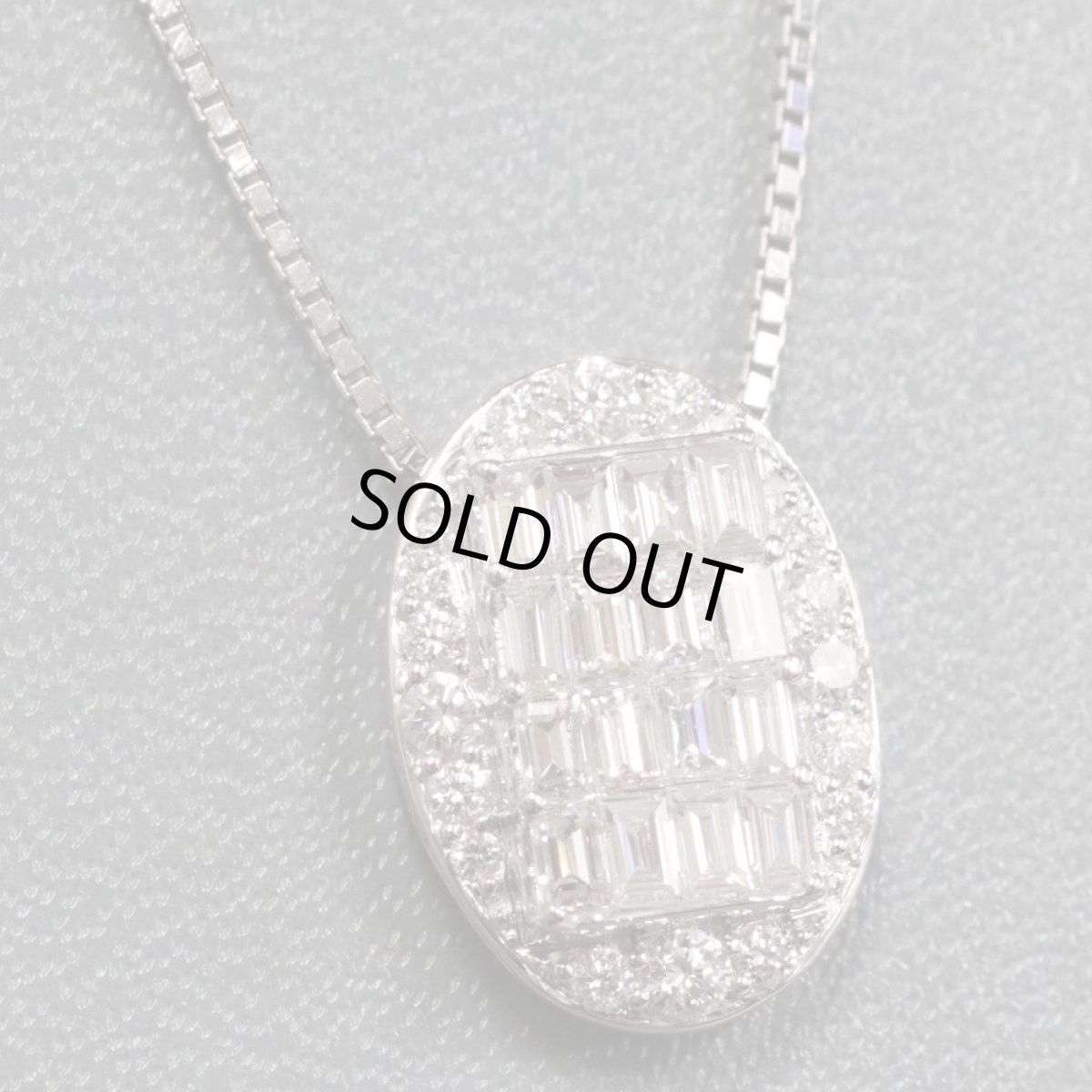 画像1: K18WGダイヤモンドペンダント D1.00 6.1g (1)