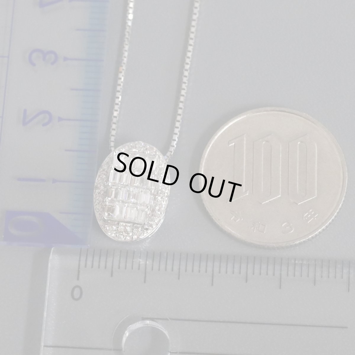 画像9: K18WGダイヤモンドペンダント D1.00 6.1g (9)