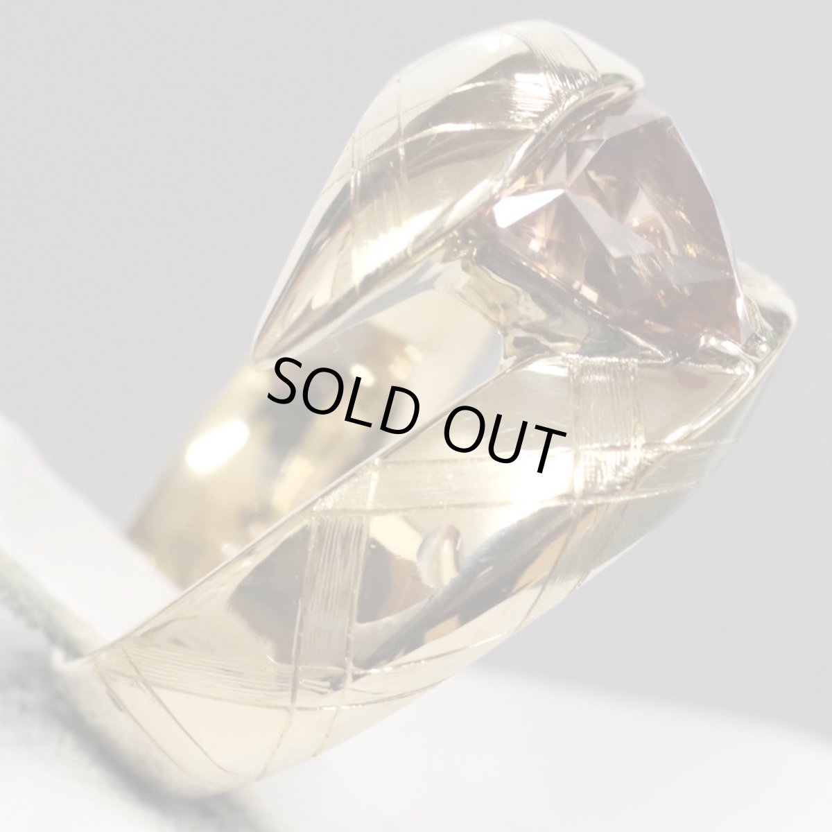 画像3: K18ブラウンジルコンリング ZIRCON2.40 14.3g #11 (3)