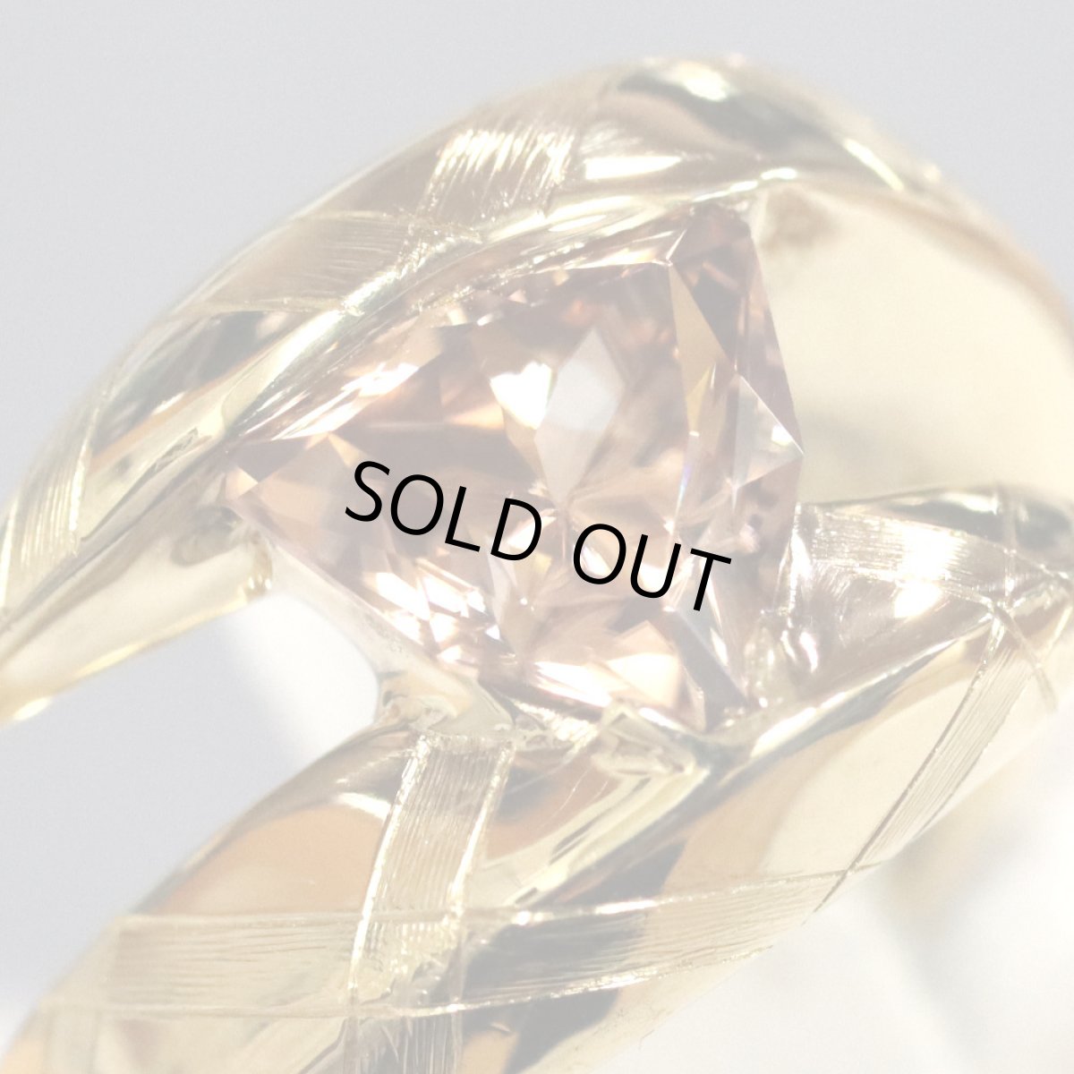 画像4: K18ブラウンジルコンリング ZIRCON2.40 14.3g #11 (4)