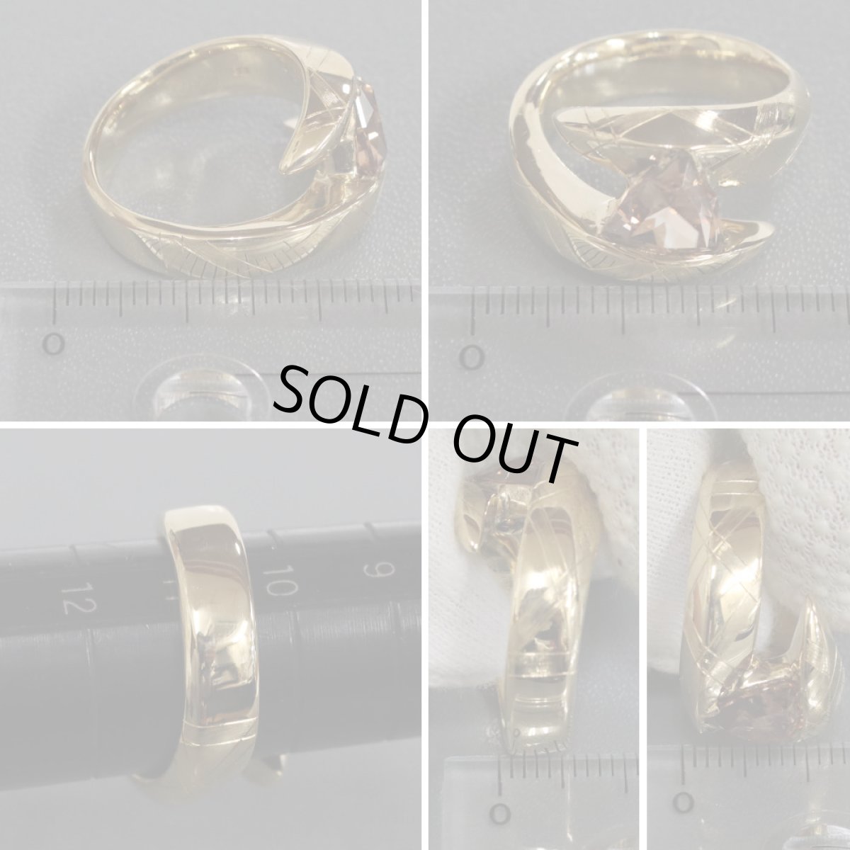 画像8: K18ブラウンジルコンリング ZIRCON2.40 14.3g #11 (8)