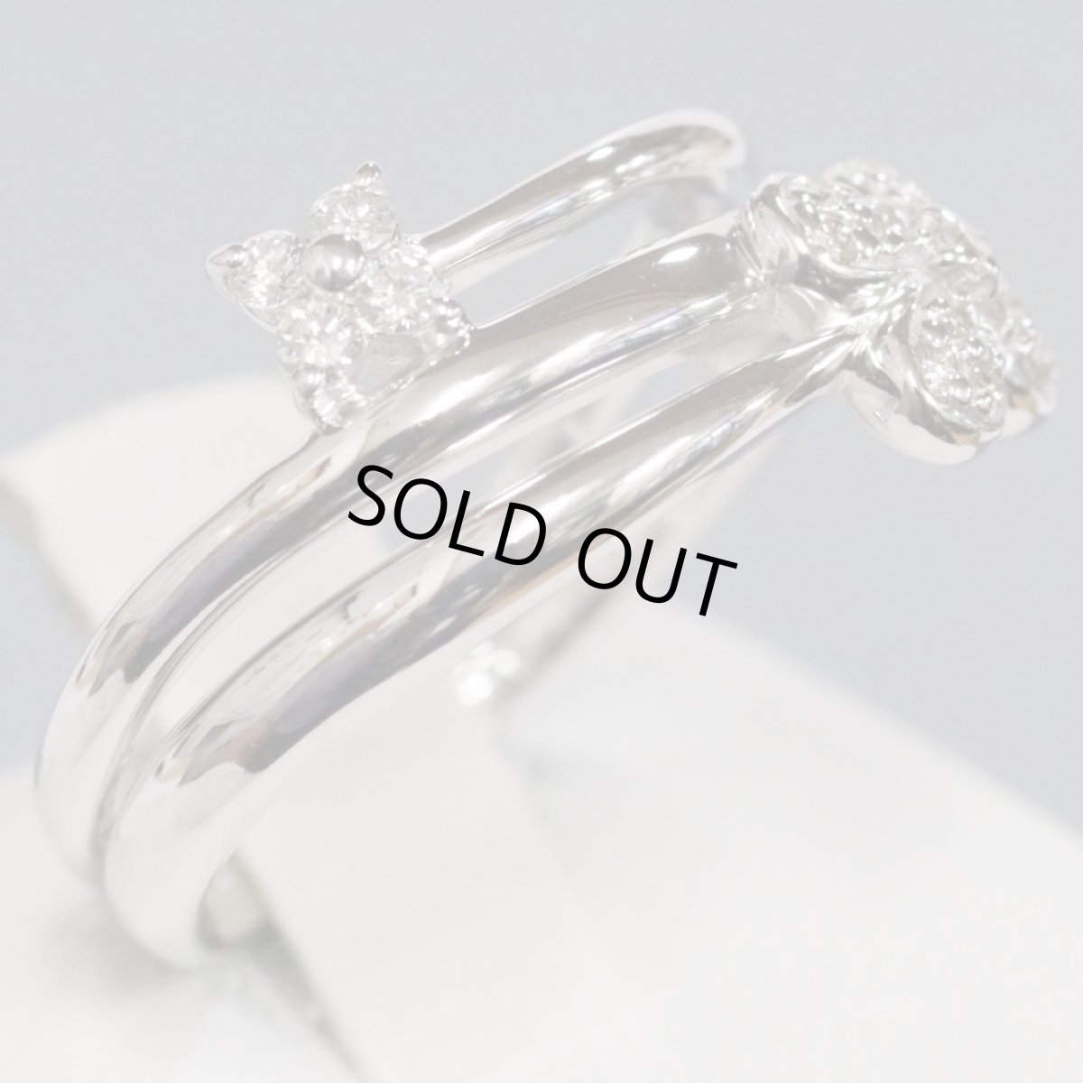 画像2: ポンテヴェキオ K18WGダイヤモンドリング D0.20 5.5g #10 (2)