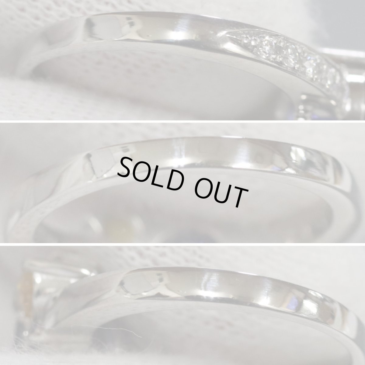 画像6: Pt900マルチカラーストーンリング TZ1.31 D0.06 0.43 6.0g #9 (6)