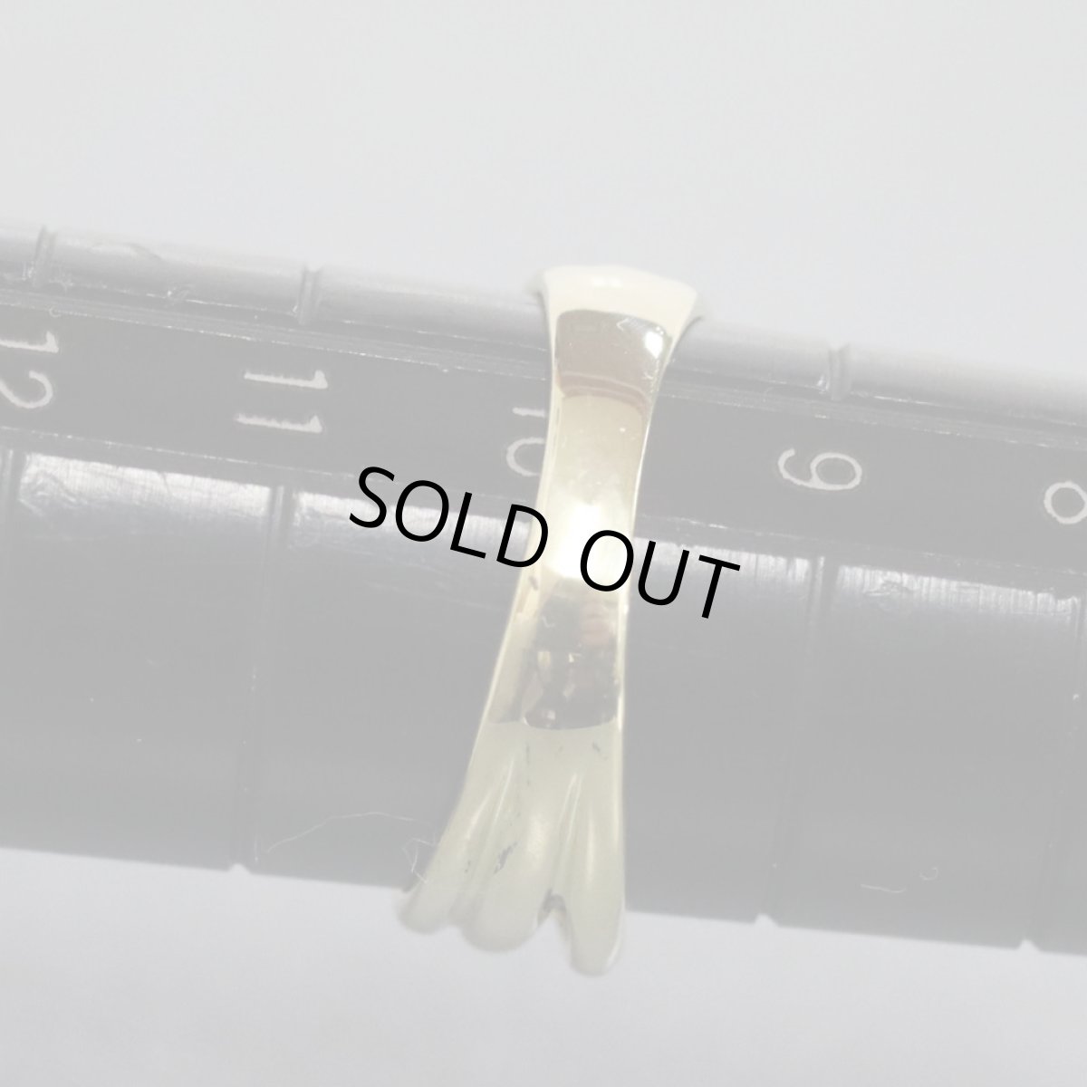 画像7: K18サファイアダイヤモンドリング S0.25 D0.32 3.7g #10 (7)