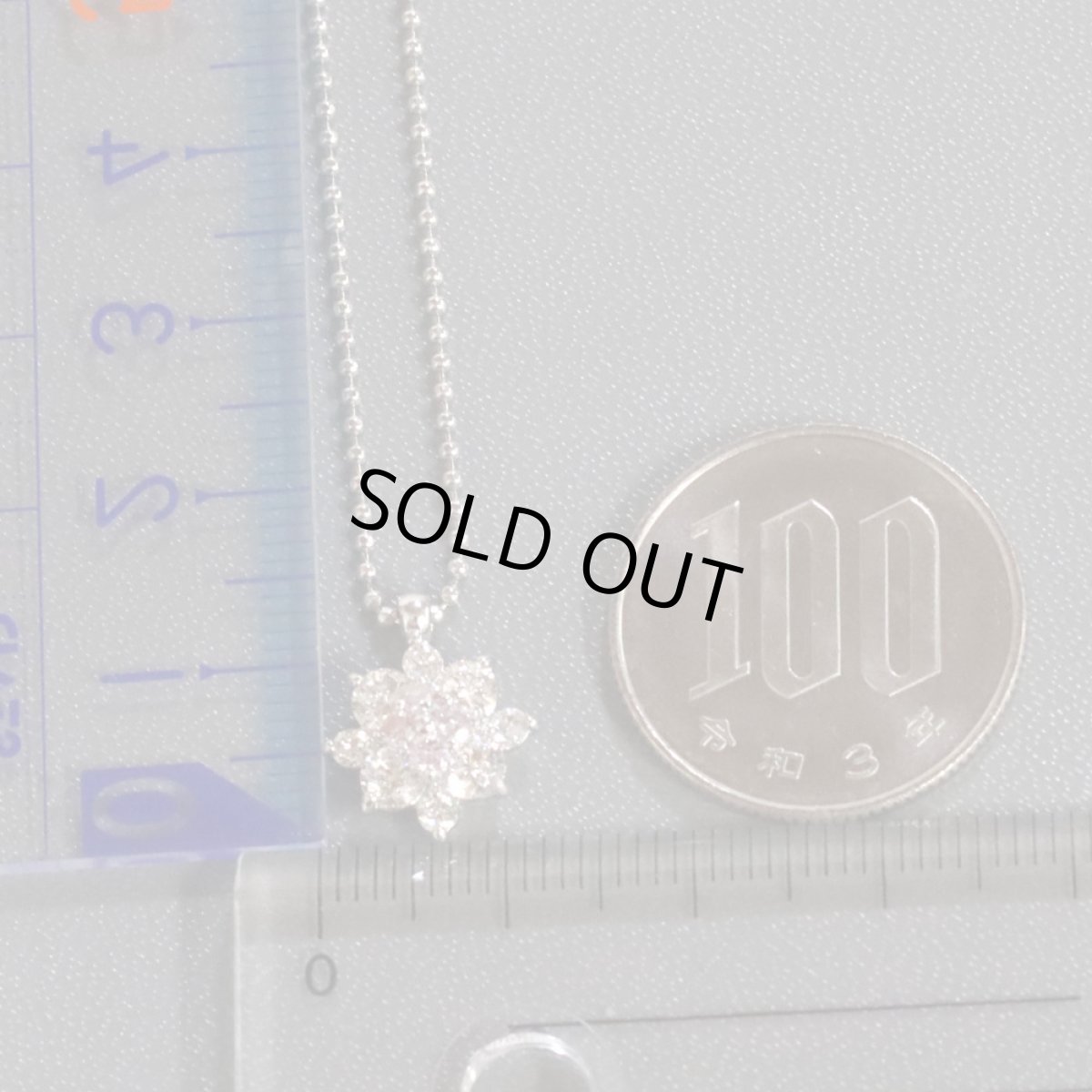 画像9: Pt900/850ダイヤモンドネックレス D0.16 D0.85 5.0g (9)