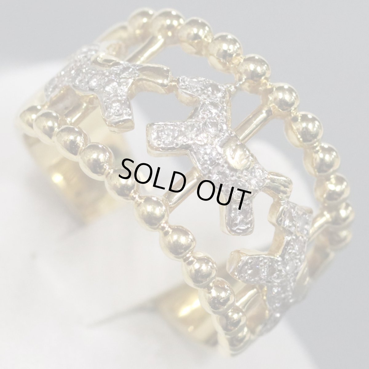 画像4: K18ダイヤモンドリング ホースモチーフ D0.22 7.6g #10 (4)