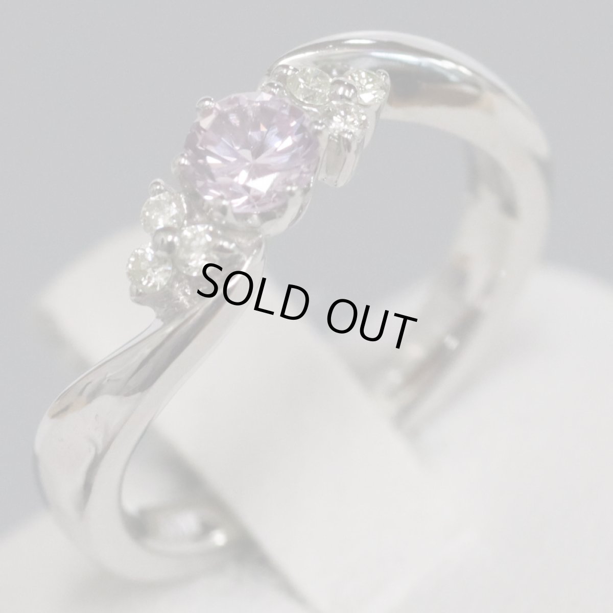 画像3: ヨンドシー K18WGピンクサファイアダイヤモンドリング 4.1g #9.5 (3)