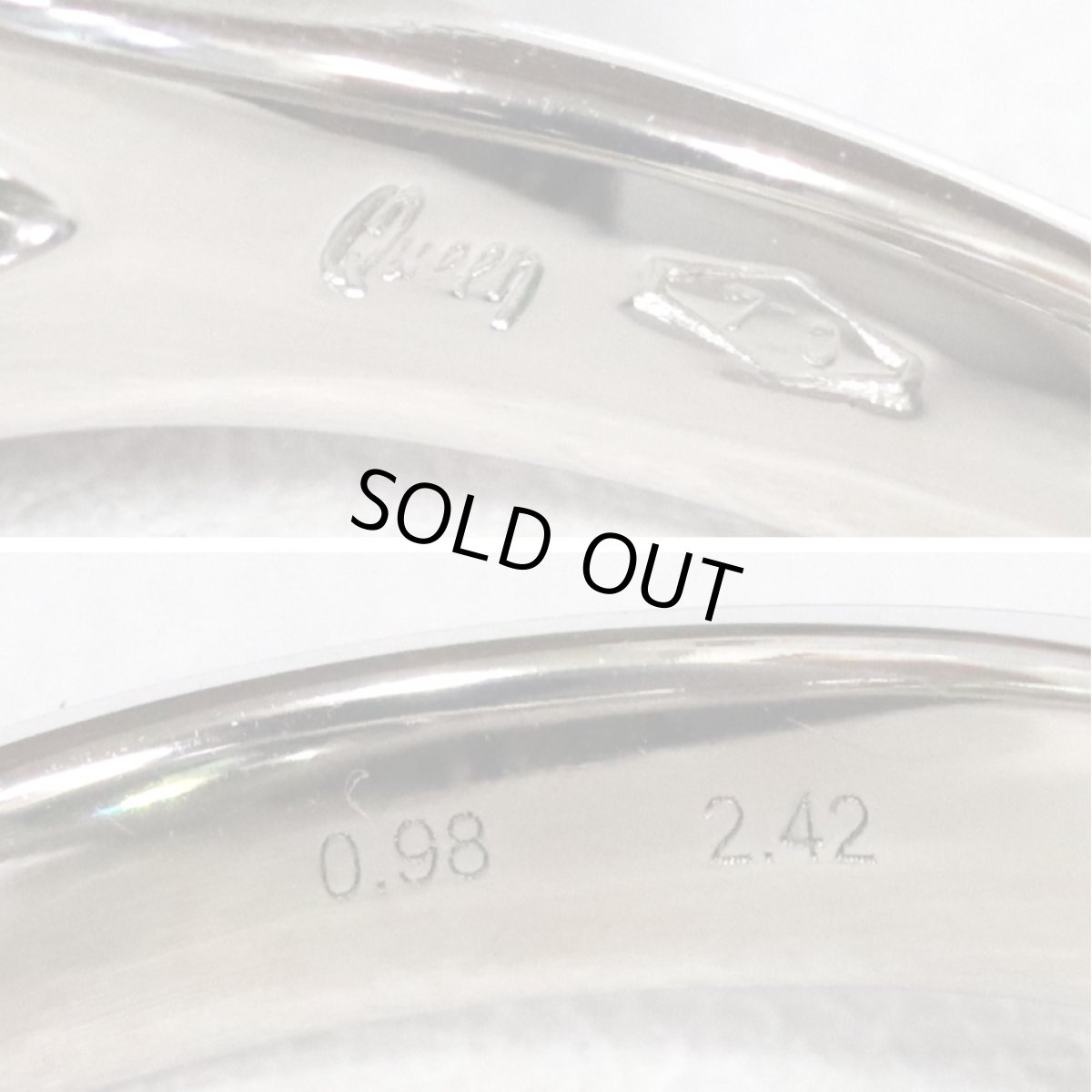 画像8: クイーンジュエリー 750ペリドットピンクサファイアリング Pe2.42 PS0.98 8.3g #13 (8)