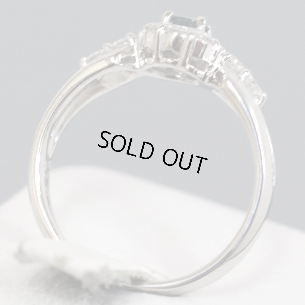 画像6: Pt900アレキサンドライトダイヤモンドリング A0.19 D0.38 5.5g #12 (6)