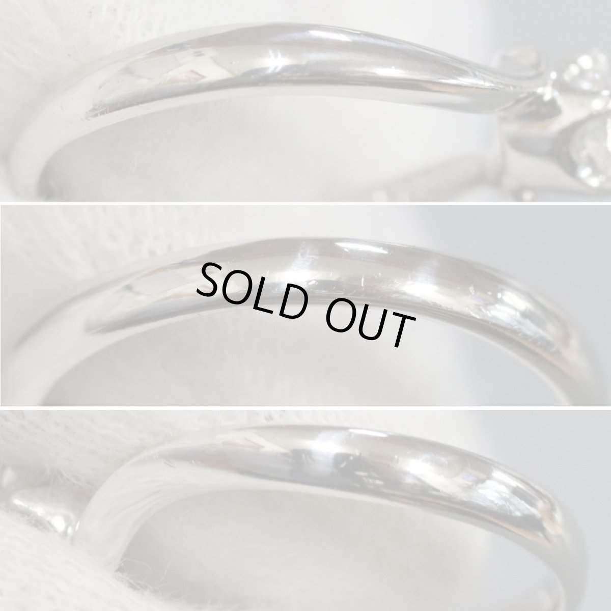 画像6: ヨンドシー Pt950ダイヤモンドリング D0.223 3.7g #8 (6)