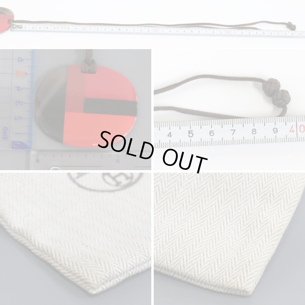 画像8: エルメス バッファローホーン ネックレス 赤 (8)