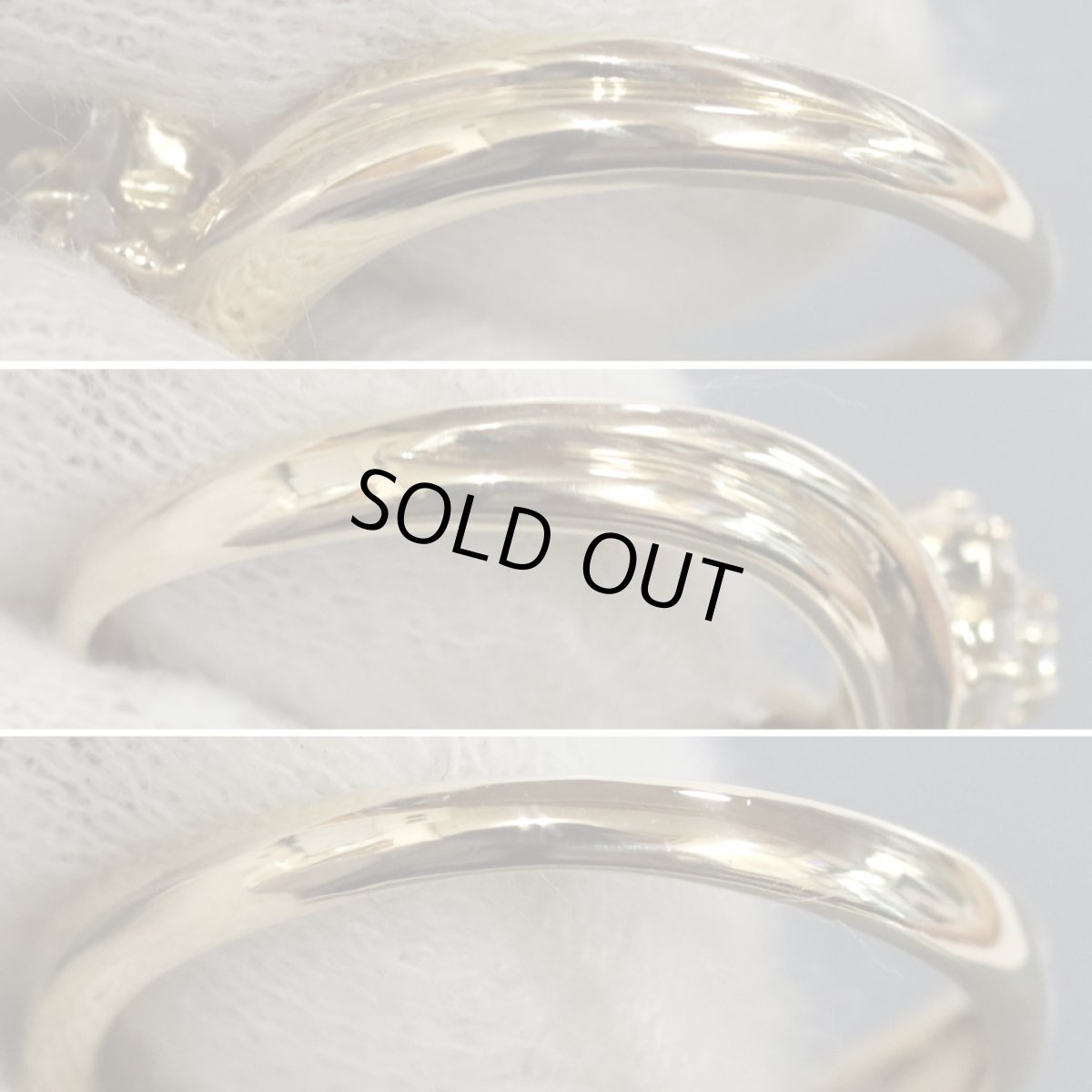 画像6: K18ダイヤモンドリング フラワーモチーフ D0.30 2.8g #9 (6)