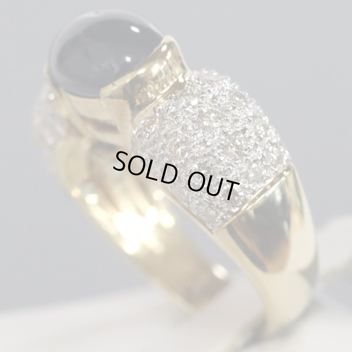 画像2: K18サファイアダイヤリング S3.2 D0.79 7.8g #12 (2)