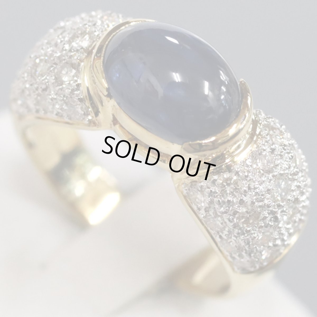 画像3: K18サファイアダイヤリング S3.2 D0.79 7.8g #12 (3)