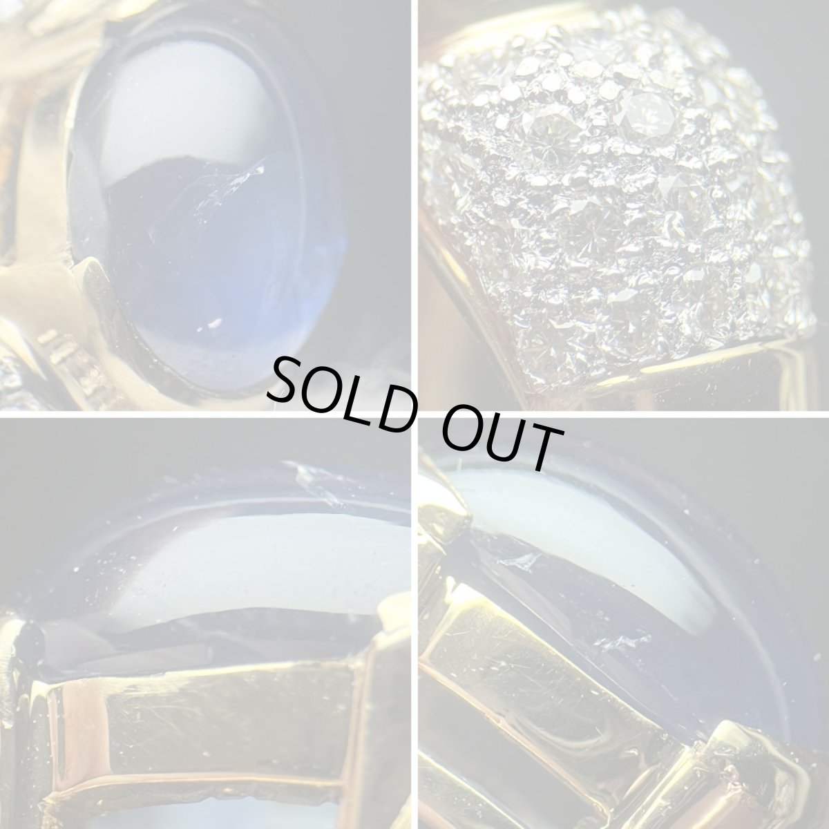 画像5: K18サファイアダイヤリング S3.2 D0.79 7.8g #12 (5)