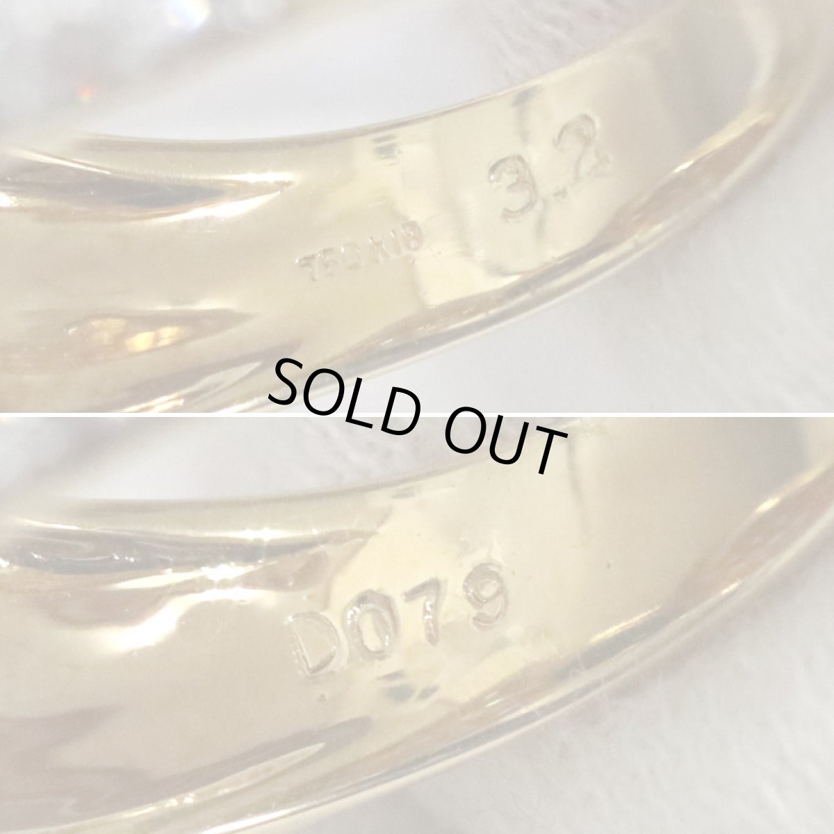 画像7: K18サファイアダイヤリング S3.2 D0.79 7.8g #12 (7)