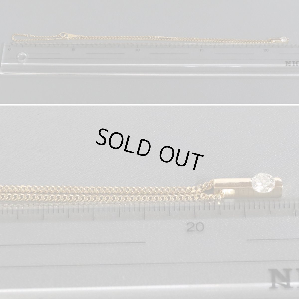 画像9: K18ダイヤモンドネックレス D0.45 6.1g (9)