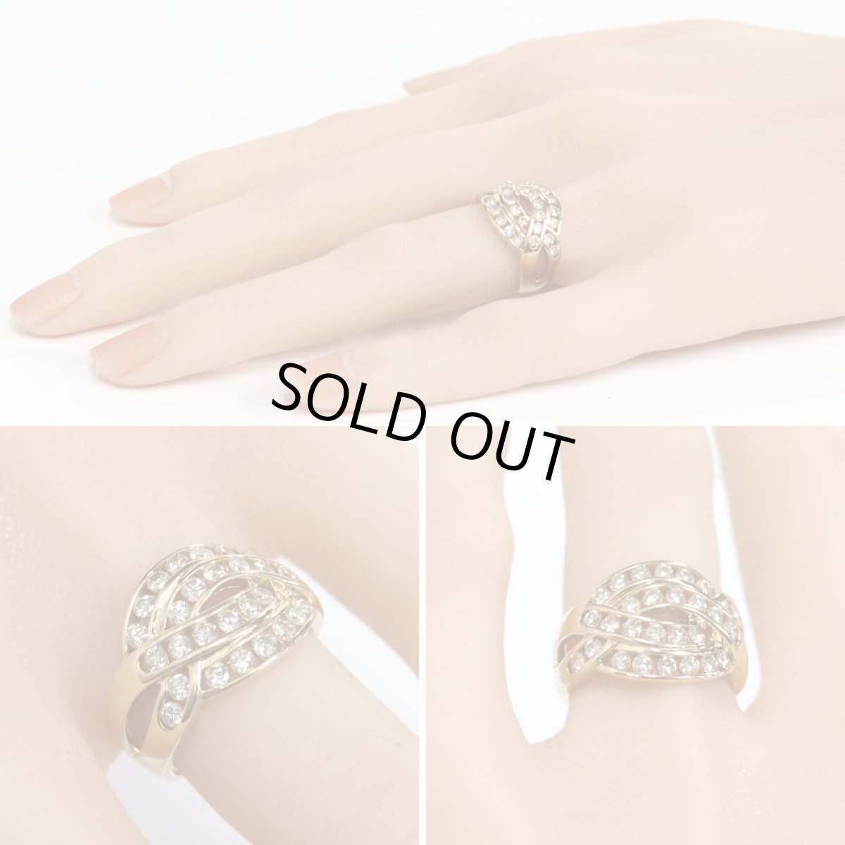 画像10: K18ダイヤモンドリング D1.00 5.9g #12.5 (10)