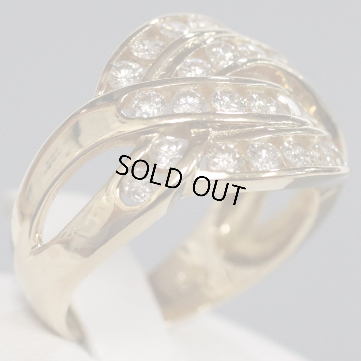 画像3: K18ダイヤモンドリング D1.00 5.9g #12.5 (3)