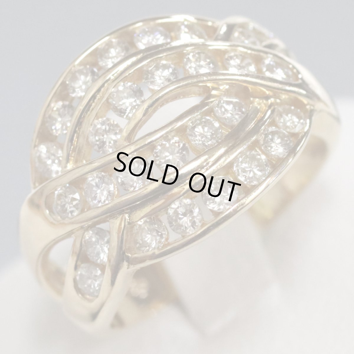 画像4: K18ダイヤモンドリング D1.00 5.9g #12.5 (4)