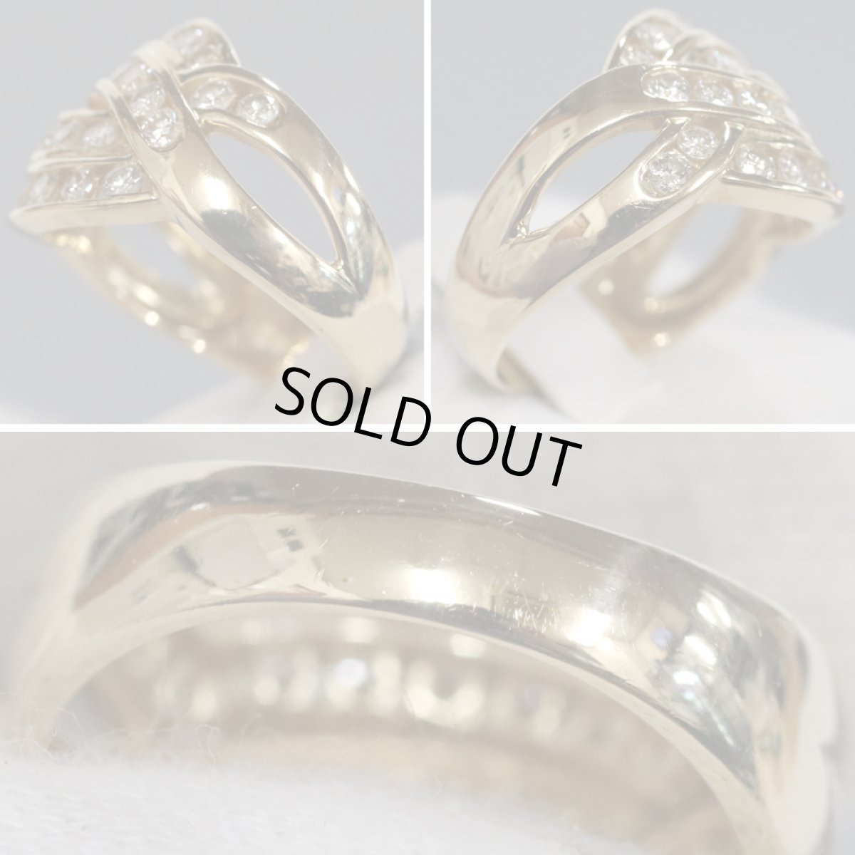 画像6: K18ダイヤモンドリング D1.00 5.9g #12.5 (6)