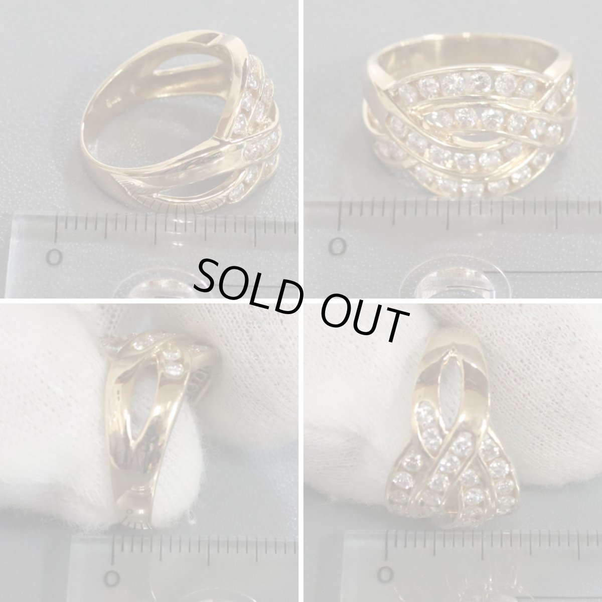 画像9: K18ダイヤモンドリング D1.00 5.9g #12.5 (9)