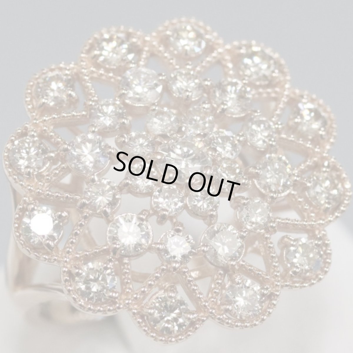 画像3: K18PGダイヤモンドリング D0.137 D1.60 6.1g #12 (3)