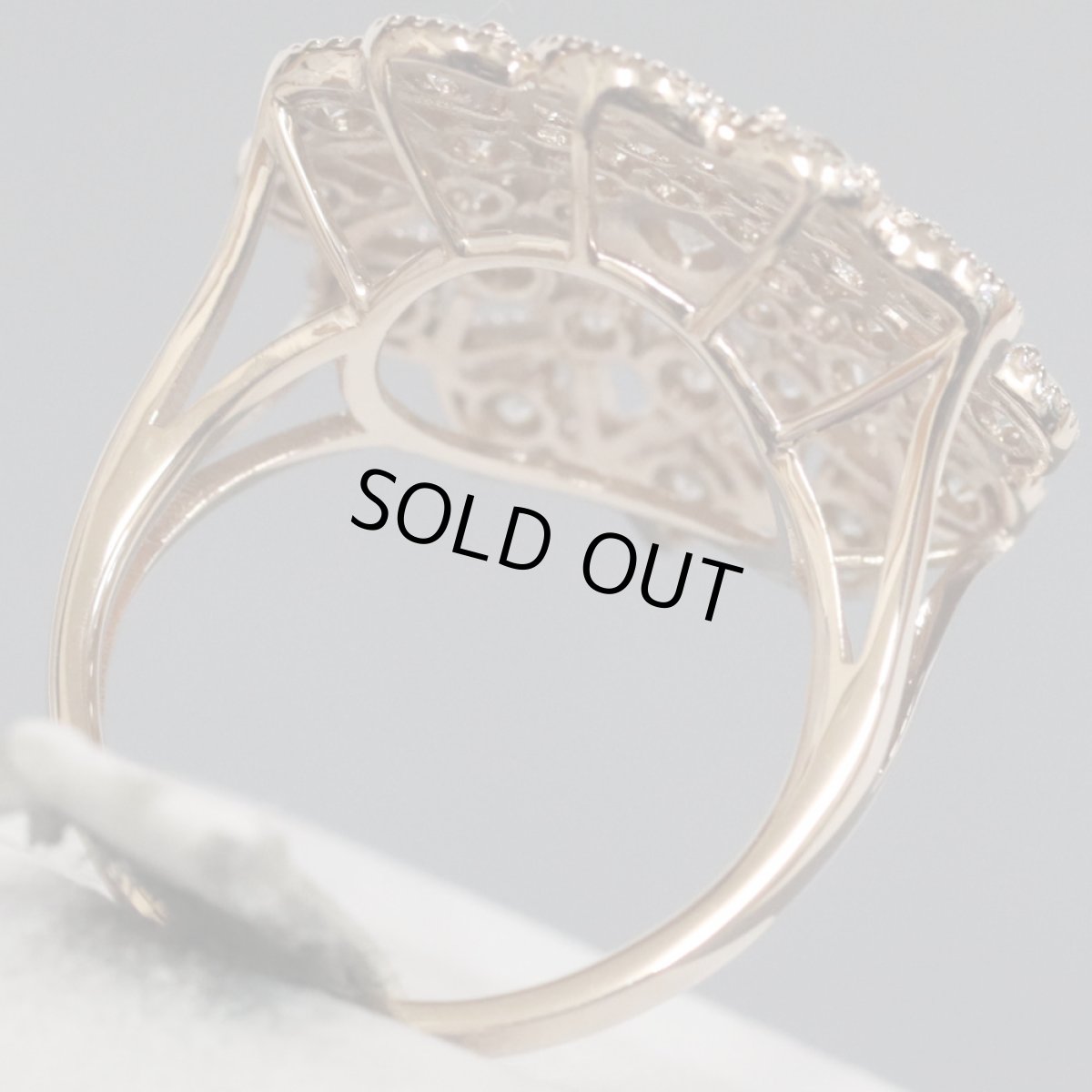 画像5: K18PGダイヤモンドリング D0.137 D1.60 6.1g #12 (5)