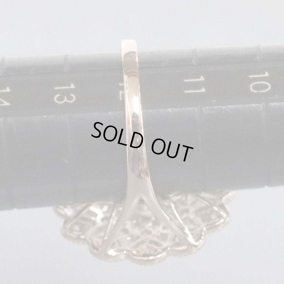 画像8: K18PGダイヤモンドリング D0.137 D1.60 6.1g #12 (8)