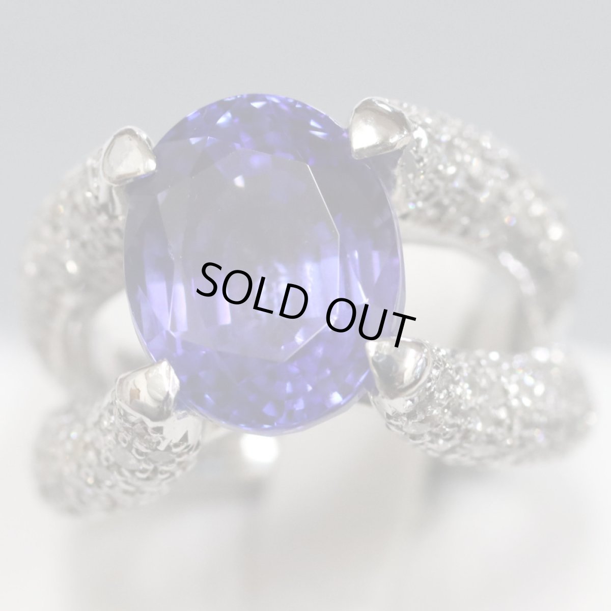 画像3: K18WGタンザナイトダイヤモンドリング TZ8.08 D1.49 17.8g #11 (3)