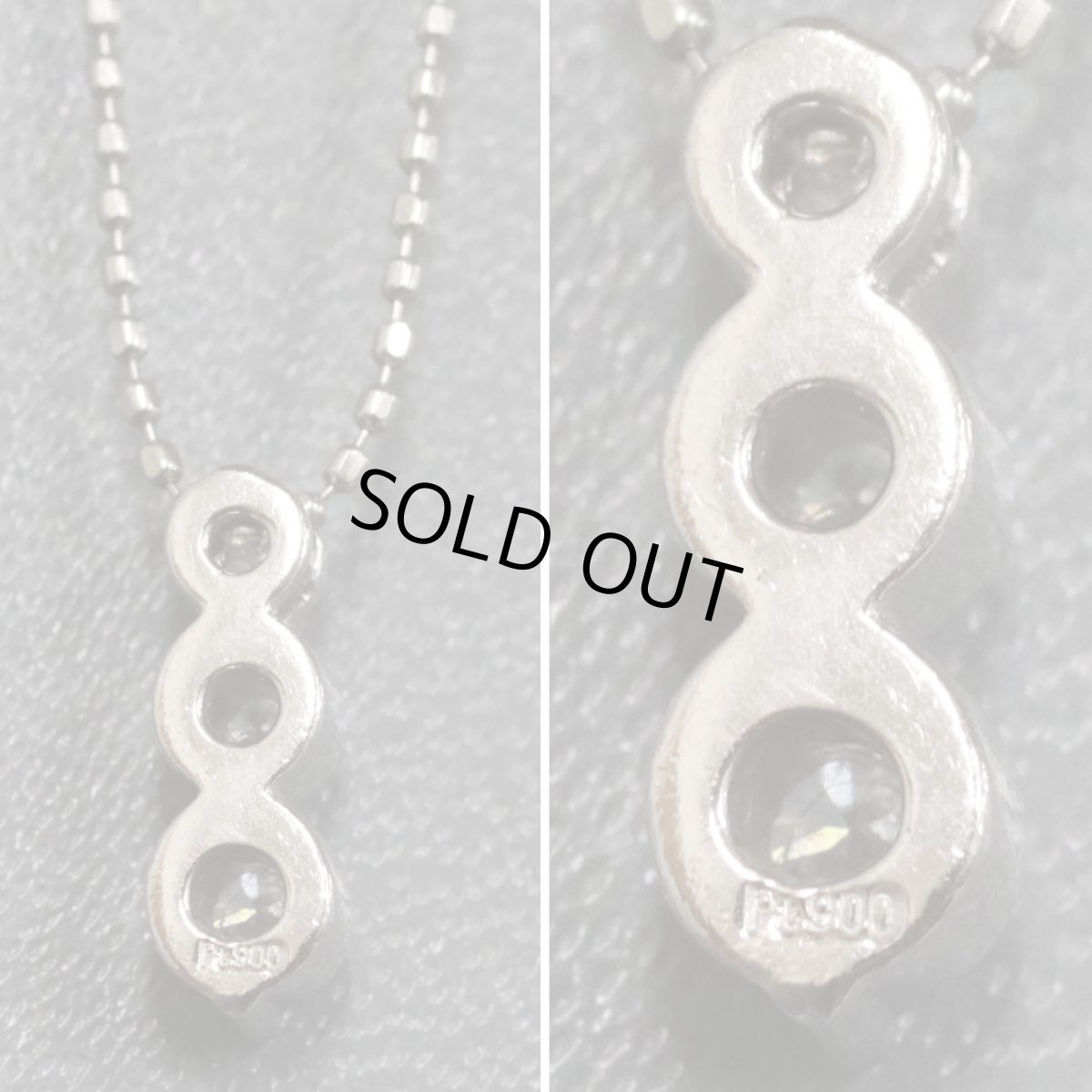 画像4: ELLE Pt900/850ダイヤモンドネックレス D0.23 2.9g (4)