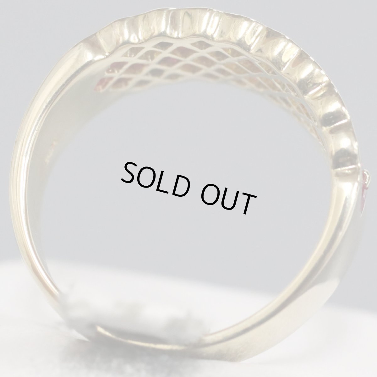 画像4: K18ルビーダイヤモンドリング R0.81 D0.18 7.0g #14 (4)