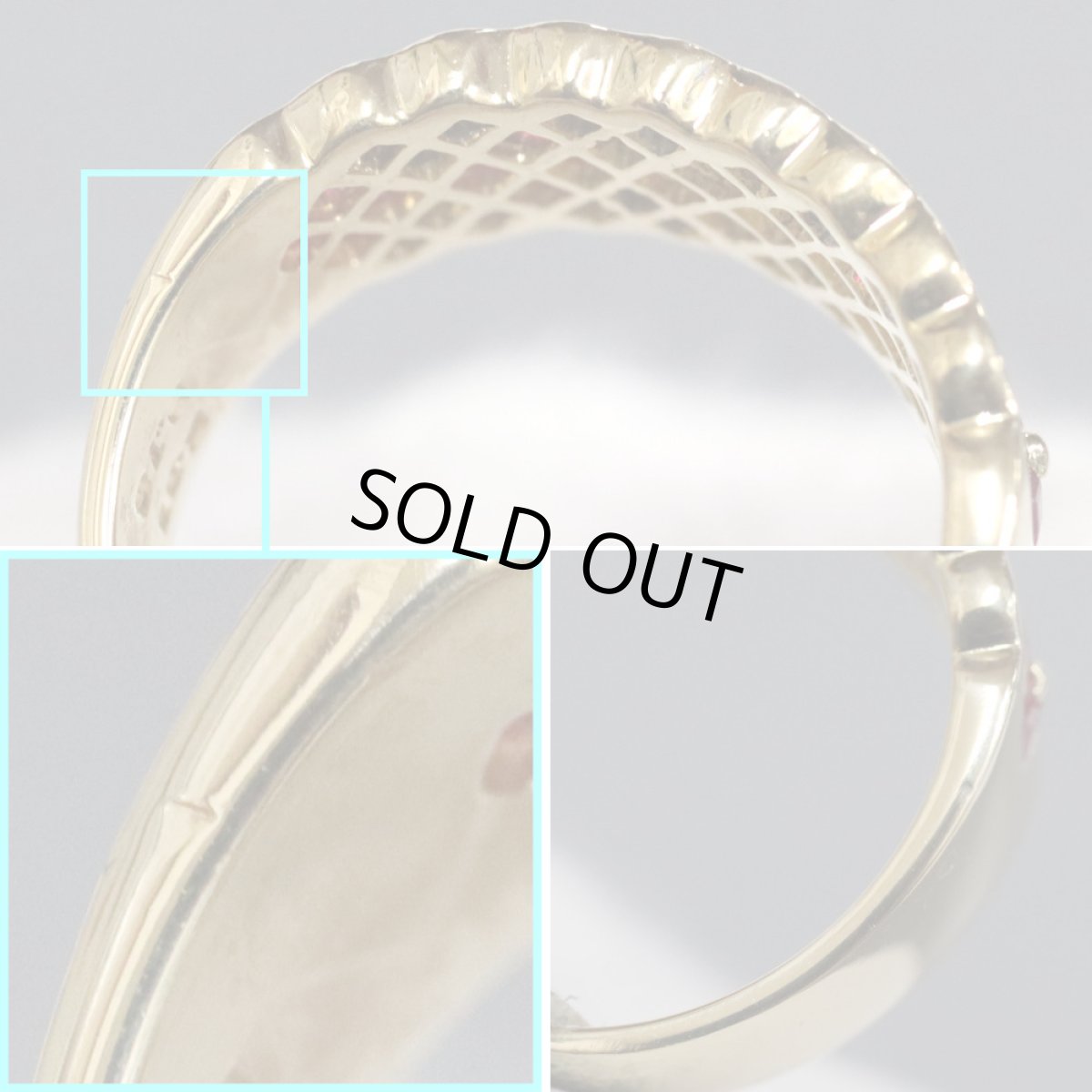 画像5: K18ルビーダイヤモンドリング R0.81 D0.18 7.0g #14 (5)