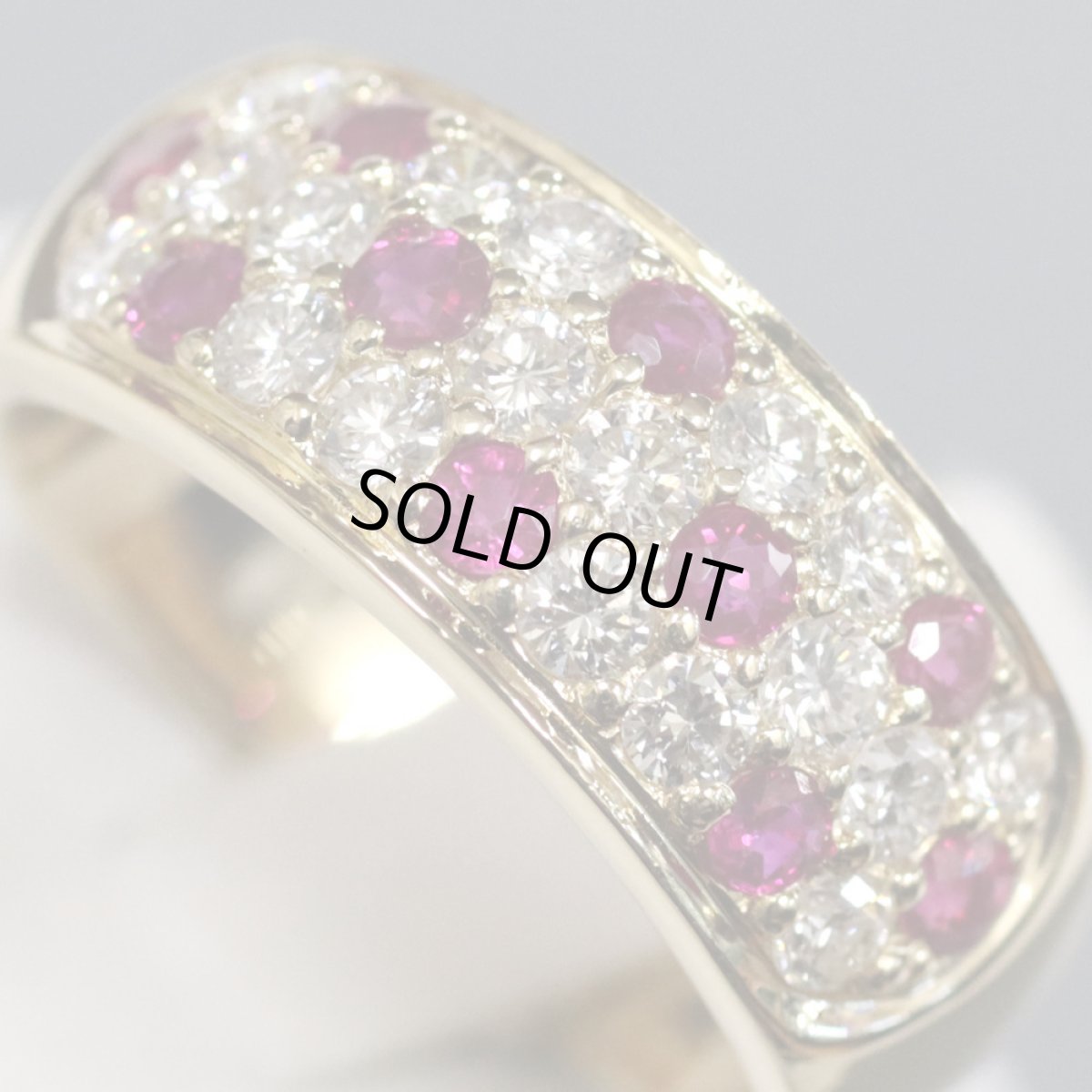 画像4: K18ルビーダイヤモンドリング R0.65 D0.75 7.7g #13 (4)