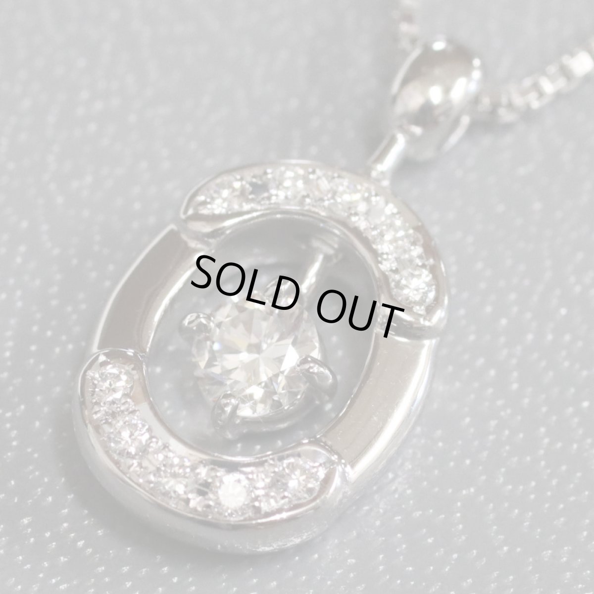 画像3: 星の砂 Pt900/850ダイヤモンドネックレス D0.23 D0.09 8.0g (3)