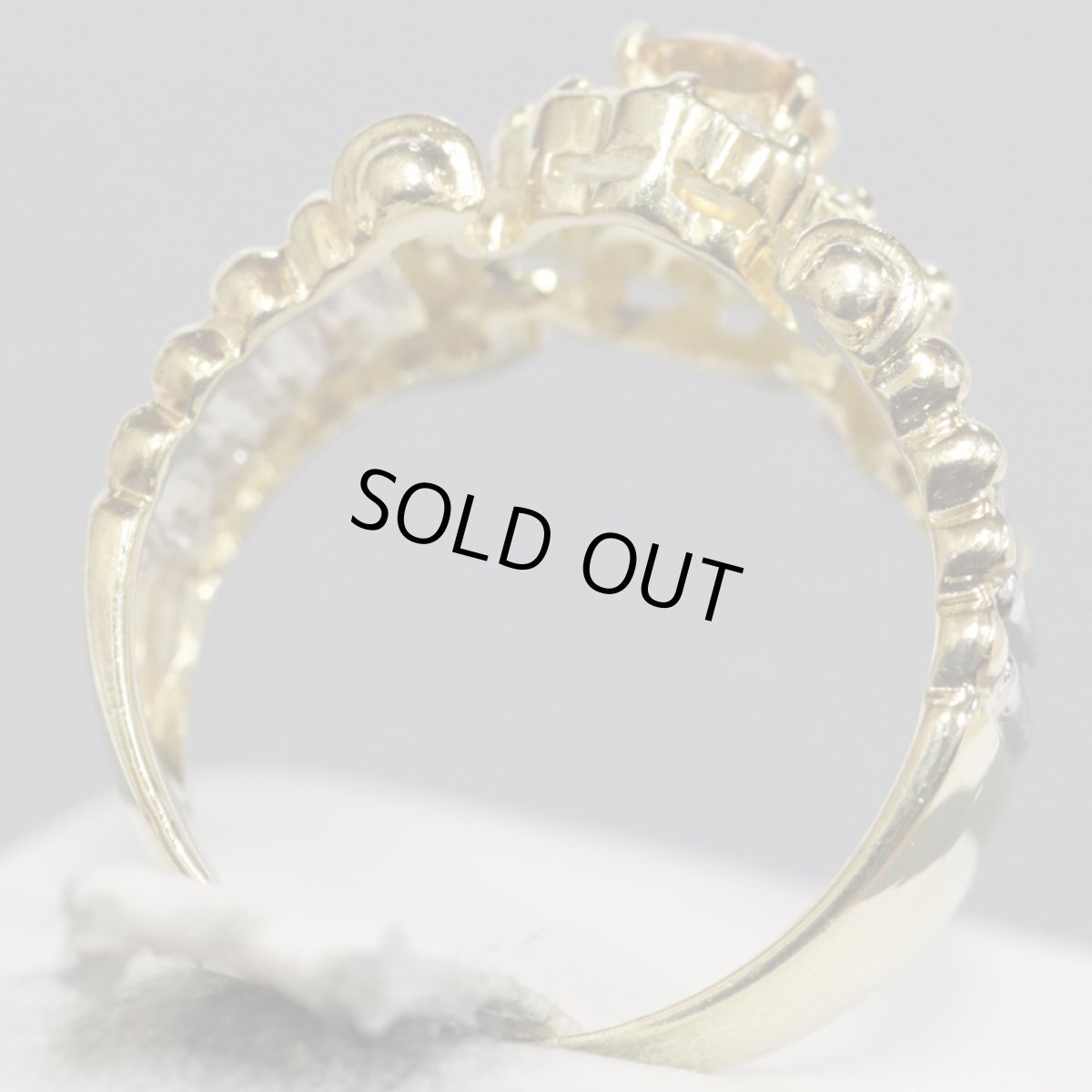 画像5: K18/Pt900トルマリンダイヤモンドリング T0.37 D0.33 6.9g #11.5 (5)