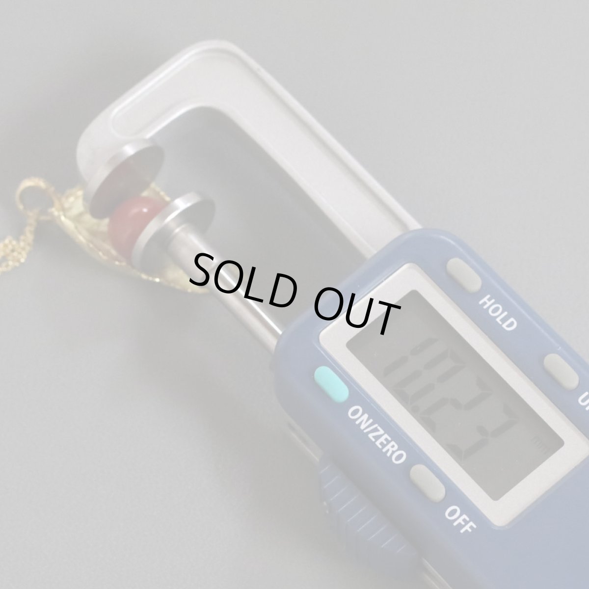 画像4: K18赤サンゴダイヤモンドペンダント リーフモチーフ D0.05 11.2g (4)